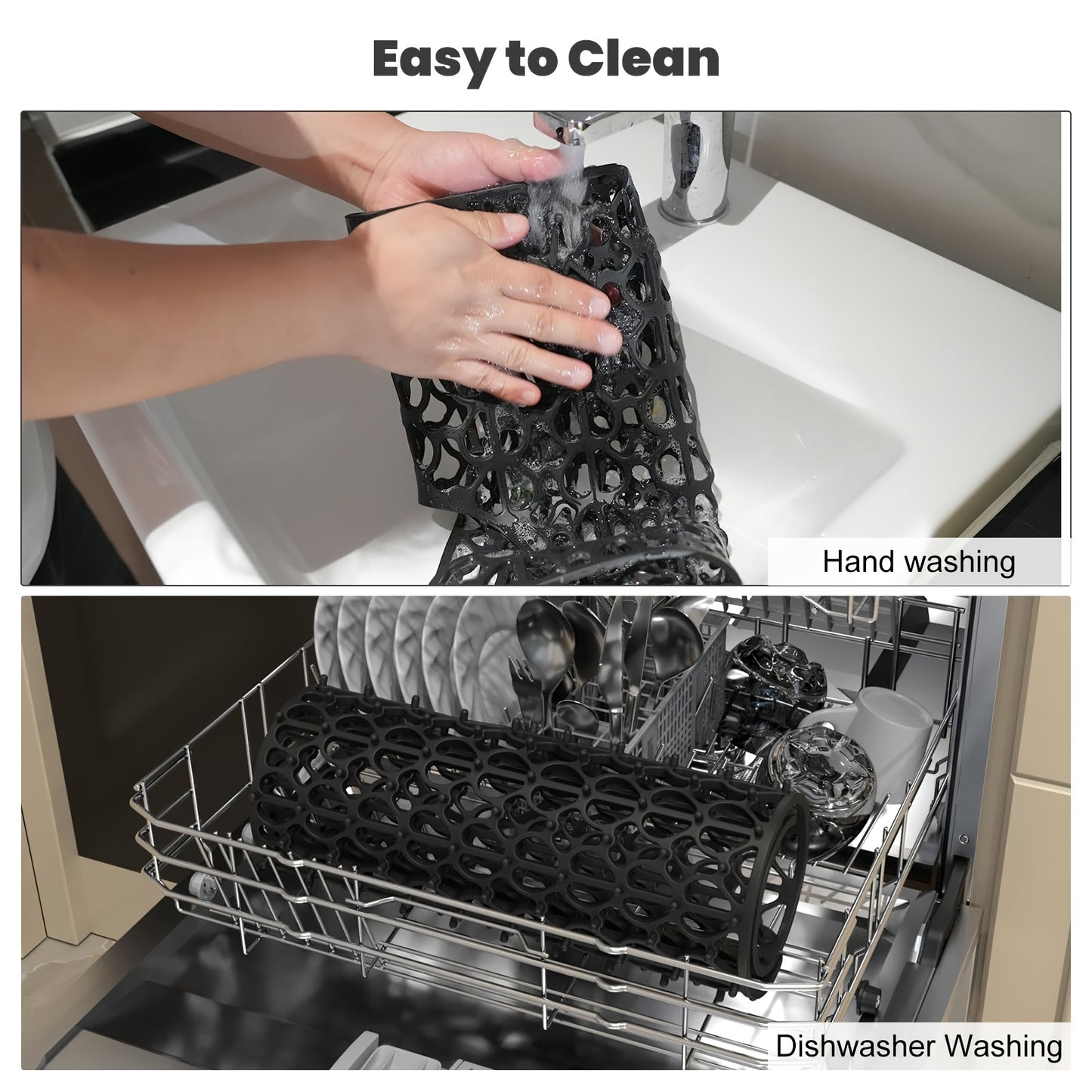 Silicone Sink Mat Silicone Kitchen Sink Mat | For Farmhouse Stainless Steel Porcelain Sink With Rear Drain, Sink Protectors For Bottom Of Kitchen Sink