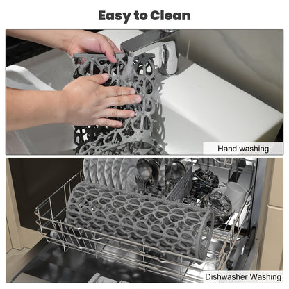 Silicone Sink Mat Silicone Kitchen Sink Mat | For Farmhouse Stainless Steel Porcelain Sink With Rear Drain, Sink Protectors For Bottom Of Kitchen Sink