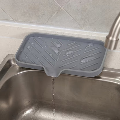 1pc Kitchen Sink Silicone Drain Mat, Ideal For Drying Sponges Dishcloths, Keeps Your Kitchen Dry A MustHave For Every Household.