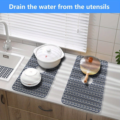 ADERTOS Silicone Sink Protector Mat Non-Slip Heat-Resistant (26\