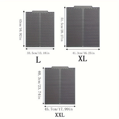 1pc\u002FSilicone Dish Drying Mat Drain Mat Built-In Drain, Easy to Clean Reusable Sink Mat, Heat Insulation Mat, Multifunctional Kitchen Mat, Dishwasher Stand Tripod, Kitchen Accessories,Father Gift