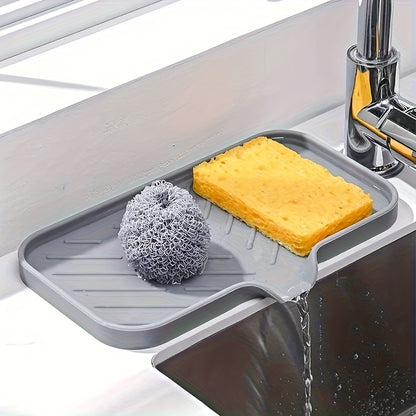 1pc Kitchen Sink Silicone Drain Mat, Ideal For Drying Sponges Dishcloths, Keeps Your Kitchen Dry A MustHave For Every Household.