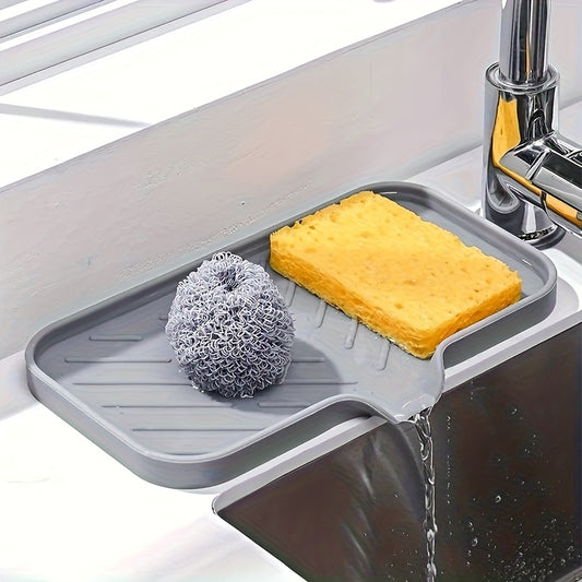 1pc Kitchen Sink Silicone Drain Mat, Ideal For Drying Sponges Dishcloths, Keeps Your Kitchen Dry A MustHave For Every Household.